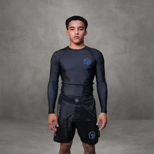 Rash Guard Classica - Manga Longa - Preta
