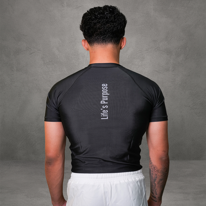 Rash Guard Classica - Manga curta - Preta